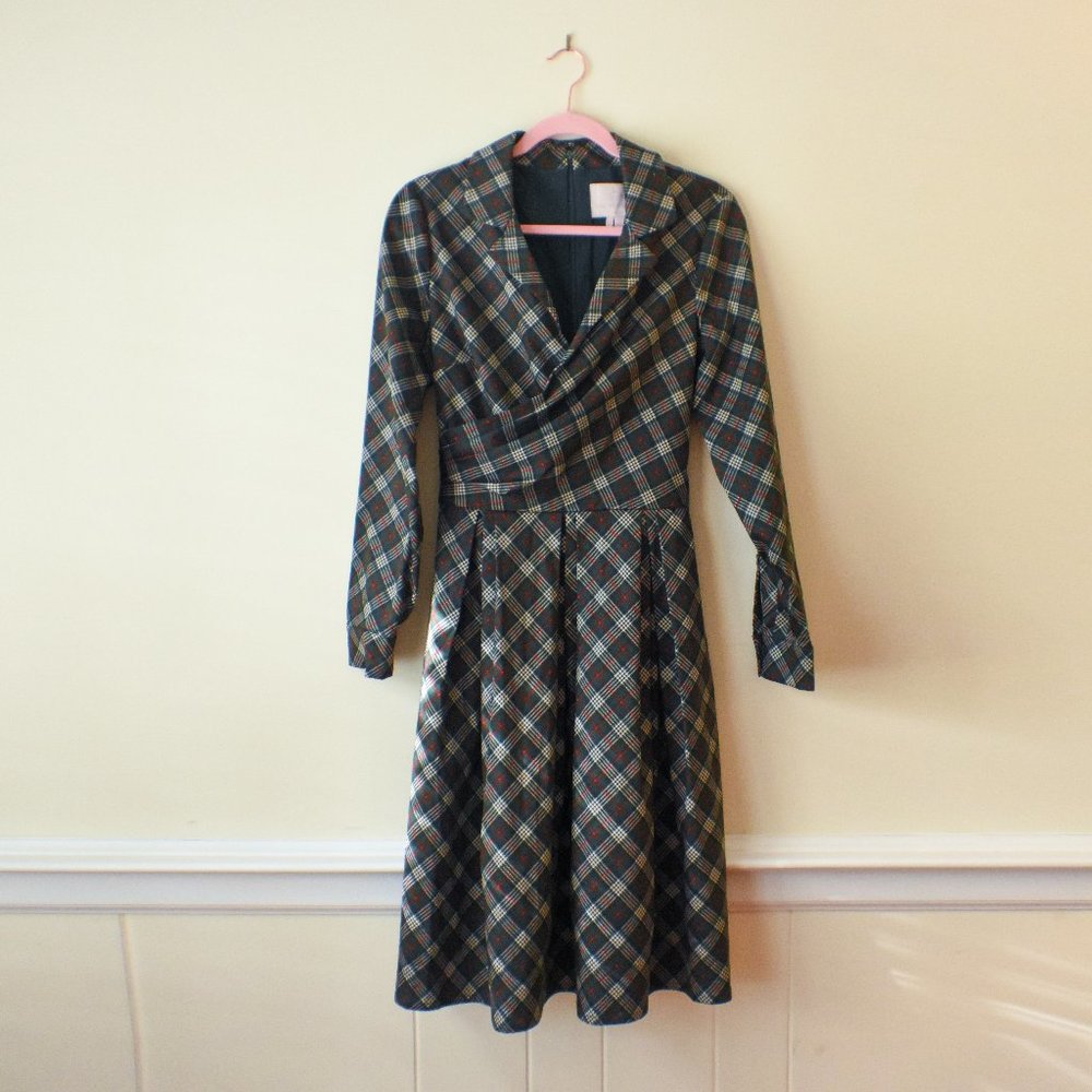 Gal Meets Glam Plaid Parker Dress, Size 10